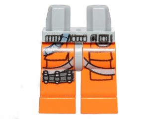 LEGO X-Flügel Pilot Hüften und Orange Beine mit Drei Bullets (16007 / 73200)
